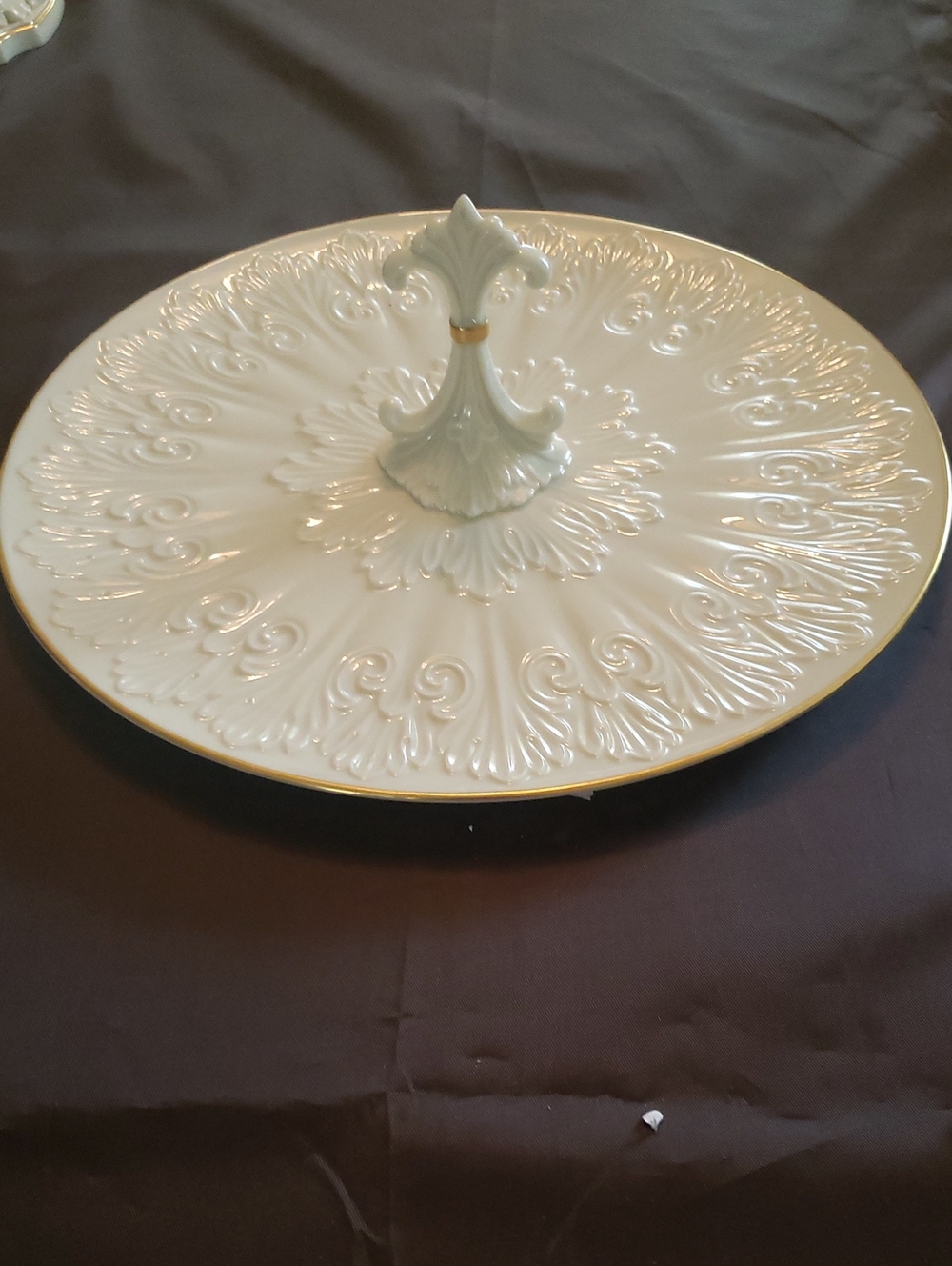 Lenox Chateau  Collection Serving Tray with Gold Trim